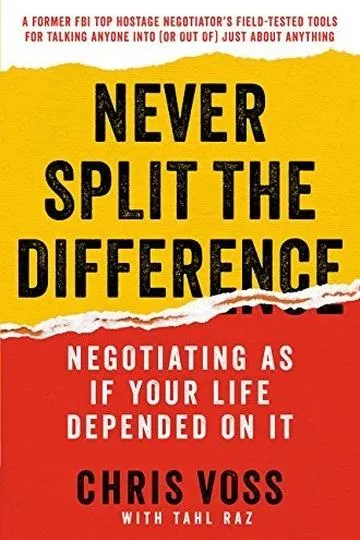 Never Split the Difference by Chris Voss, book cover